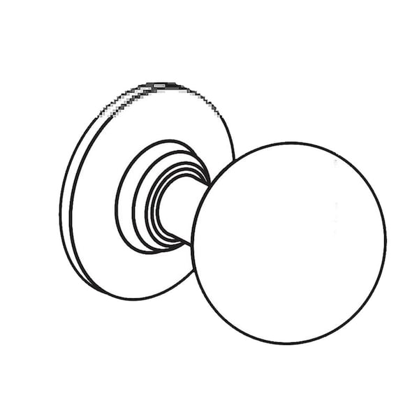 Arrow Lock Apartment, Front Door Mortise Lock, B Knob, D Rose, Satin Brass AM11 BD 4 - main